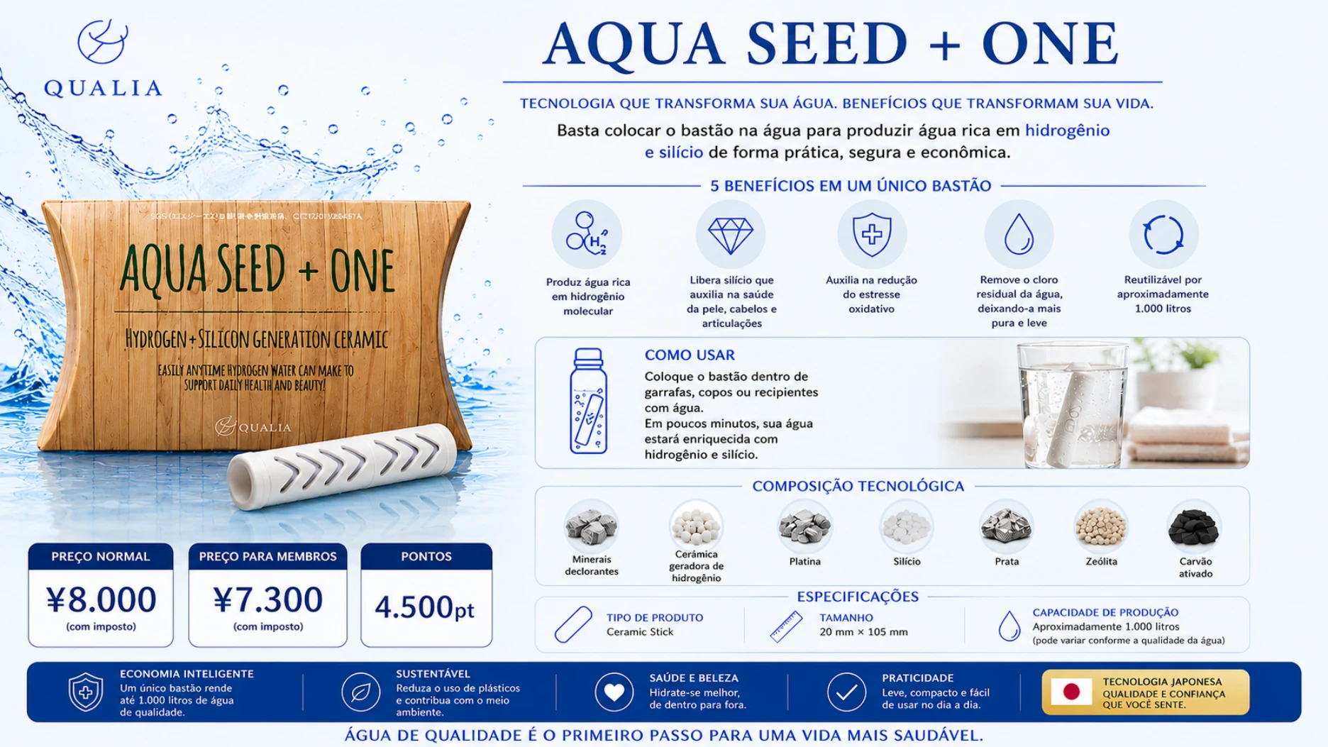 Apresentação do produto AQUA SEED+ONE
